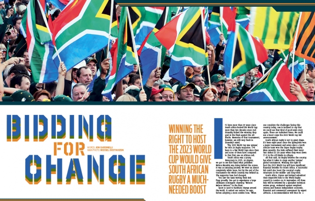 2023 World Cup bid in SA Rugby magazine