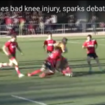 Chop tackle causes knee injury