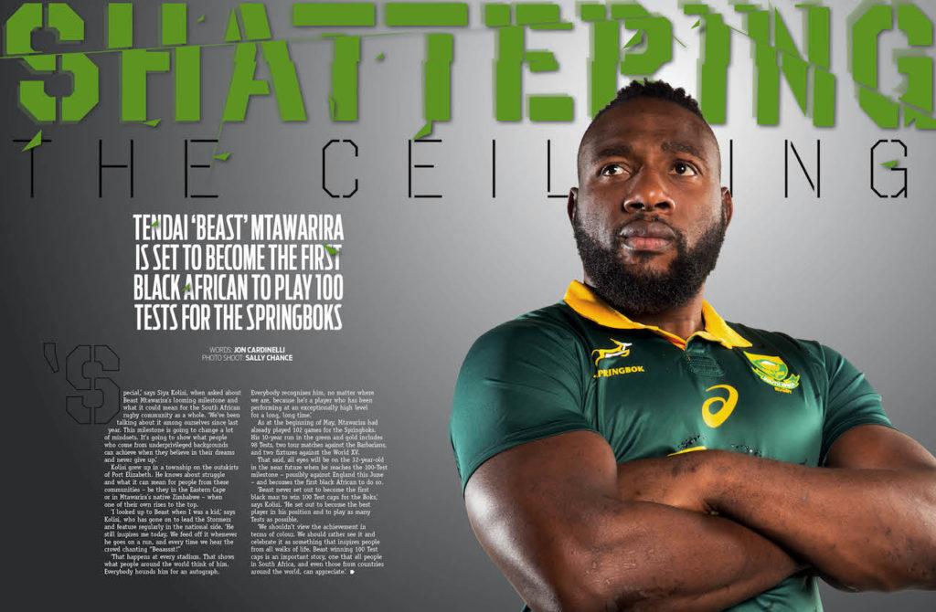 Beast Mtawarira in SA Rugby magazine