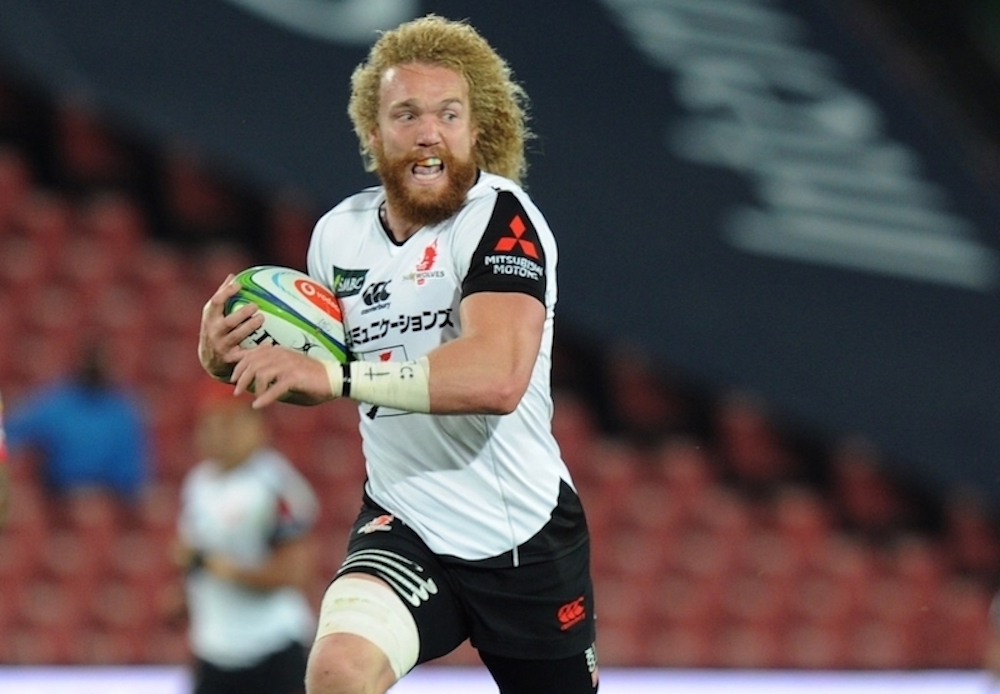 Willie Britz playing for the Sunwolves