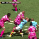 Watch: Parisse red-carded for 'elbow hit'