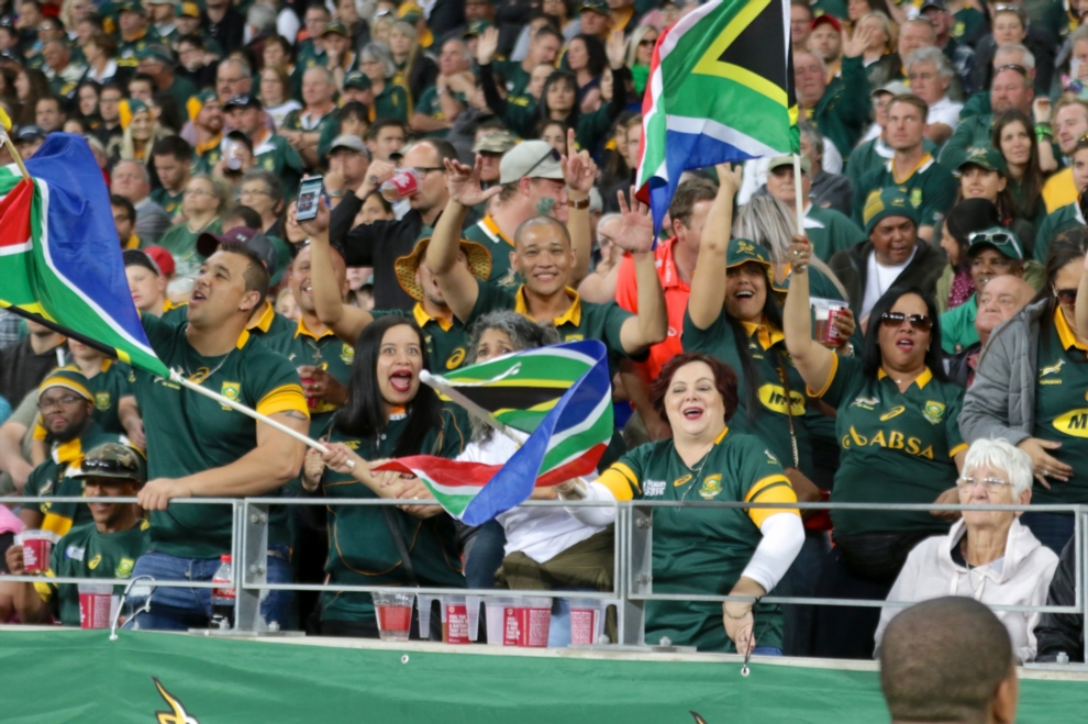 Springboks supporters
