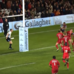 Watch: Bizarre try from missed penalty