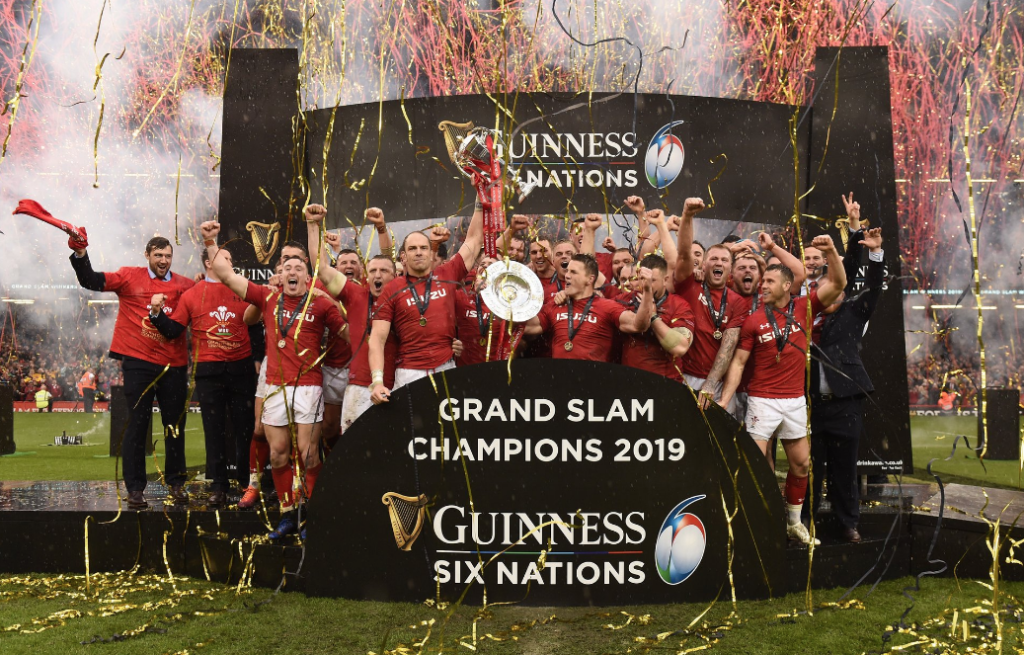 Wales celebrate their Six Nations success