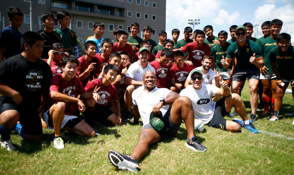 In pictures: Boks’ coaching clinic in Japan