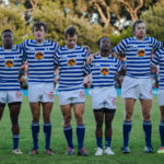 UCT Ikeys before a Varsity Cup match.