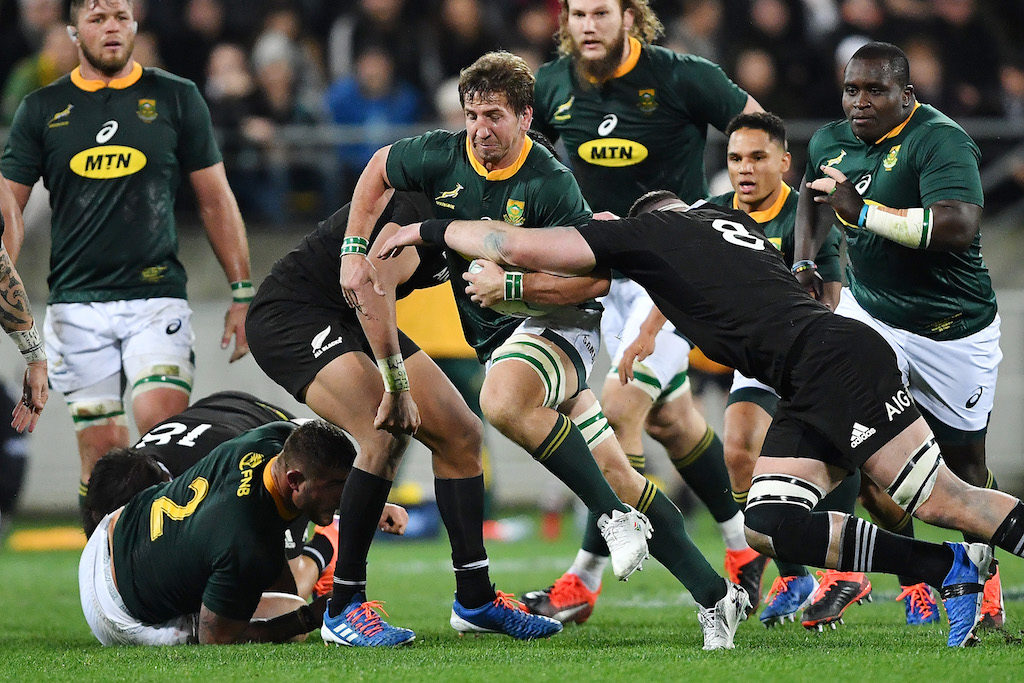 Kwagga Smith against the All Blacks in 2019
