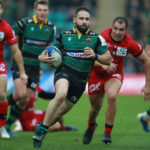 Cobus Reinach of Northampton Saints breaks with the ball during the Heineken Champions Cup Round 1 match between Northampton Saints and Lyon