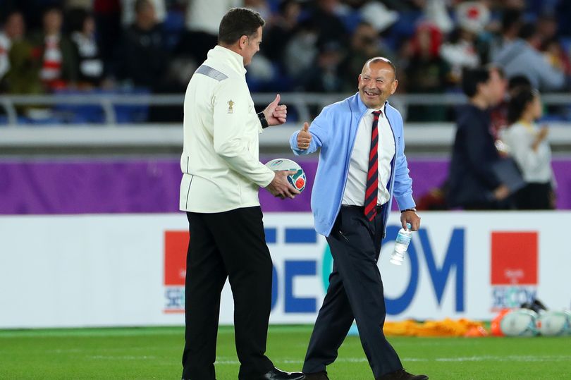 Springbok coach Rassie Erasmus and England coach Eddie Jones/Getty Images