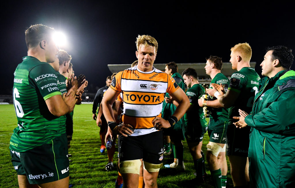 The Cheetahs after their Pro14 loss to Connacht