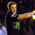 Kyle Steyn of Glasgow Warriors in action during the Guinness Pro14 Round 15 match between the Cardiff Blues and Glasgow Warriors