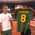Watch: Kolisi presents Federer with Bok jersey
