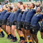 Durban High School boys sing a warcry
