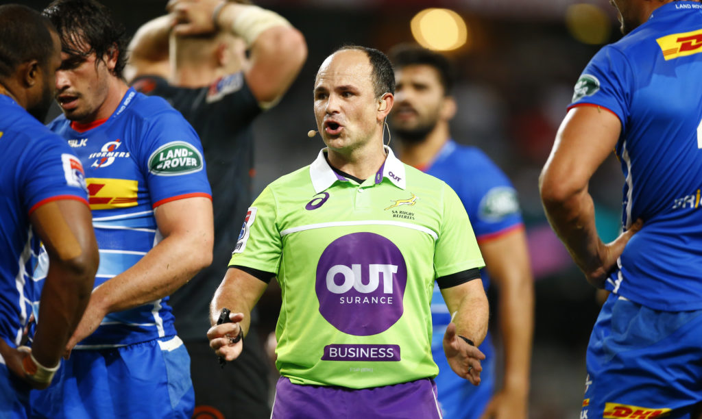 aco Peyper (South Africa) during the Super Rugby match between Cell C Sharks and DHL Stormers at Jonsson Kings Park on March 02, 2019