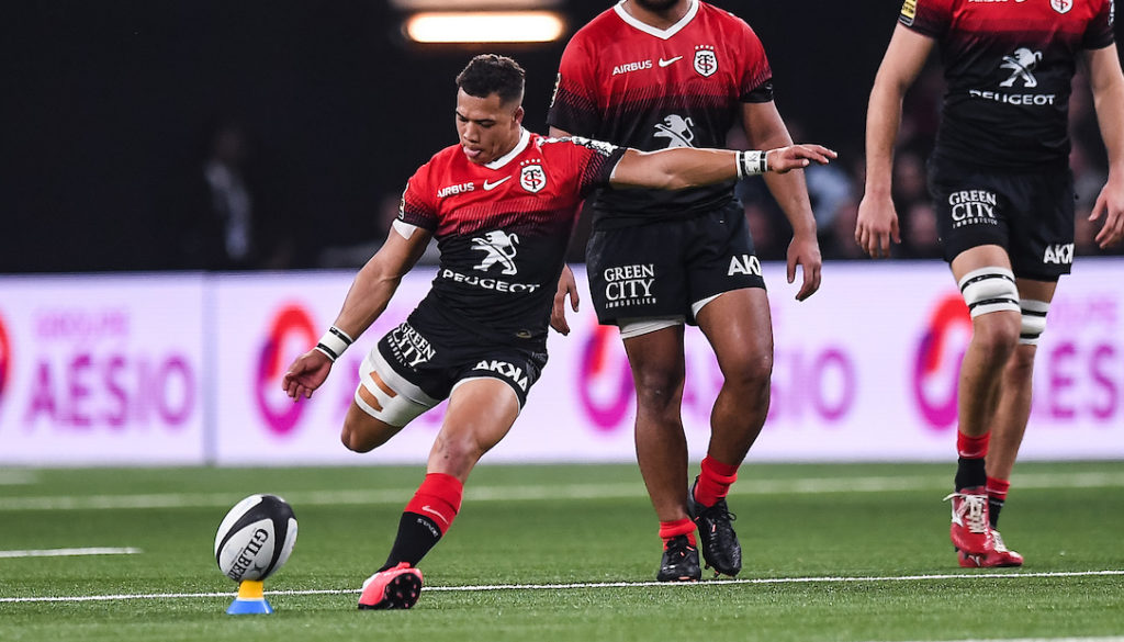 Cheslin KOLBE of Toulouse during the French Top 14 Rugby match between Racing 92 and Stade Toulousain at Paris La Defense Arena