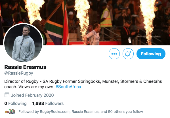 Erasmus officially joins Twitter