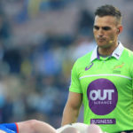 Referee AJ jacobs during the 2019 Super Rugby game between the Stormers and the Sunwolves at Newlands Rugby Stadium
