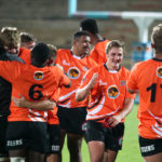 UJ celebrate their first win of the Varsity Cup season