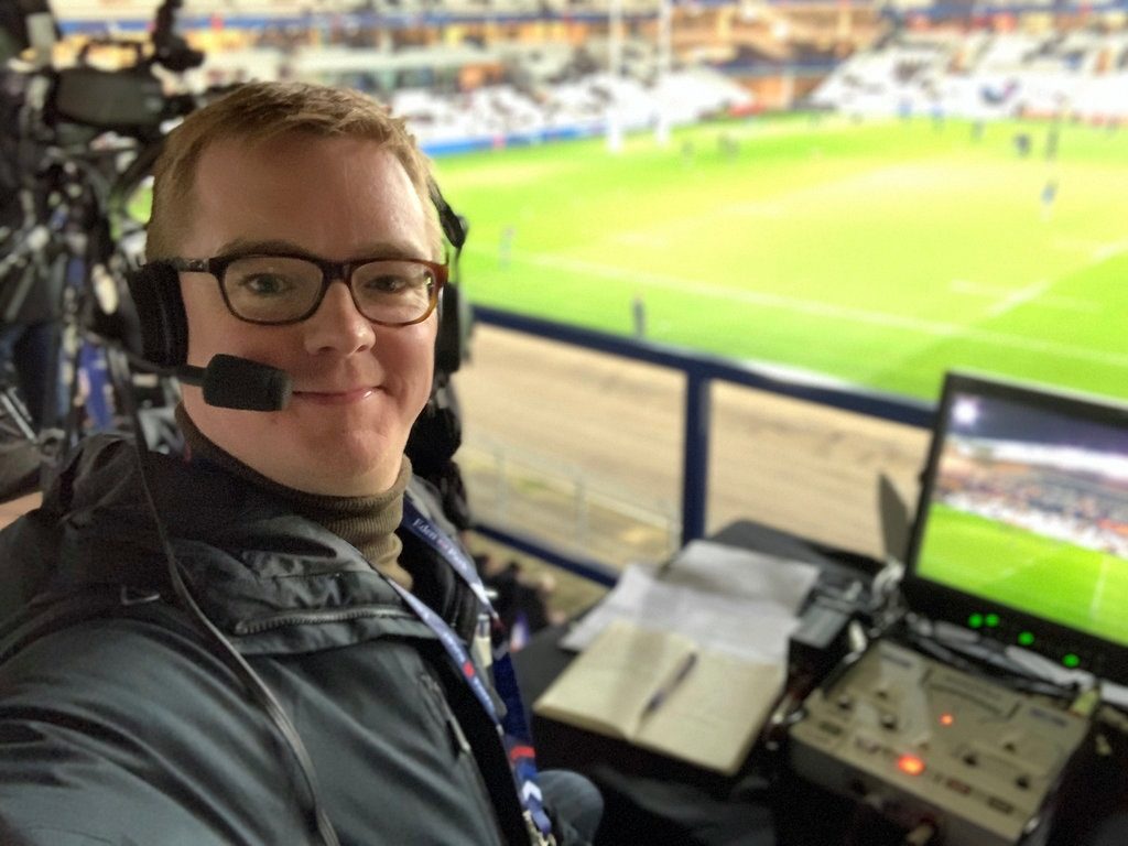 Rugby commentator makes comical posts