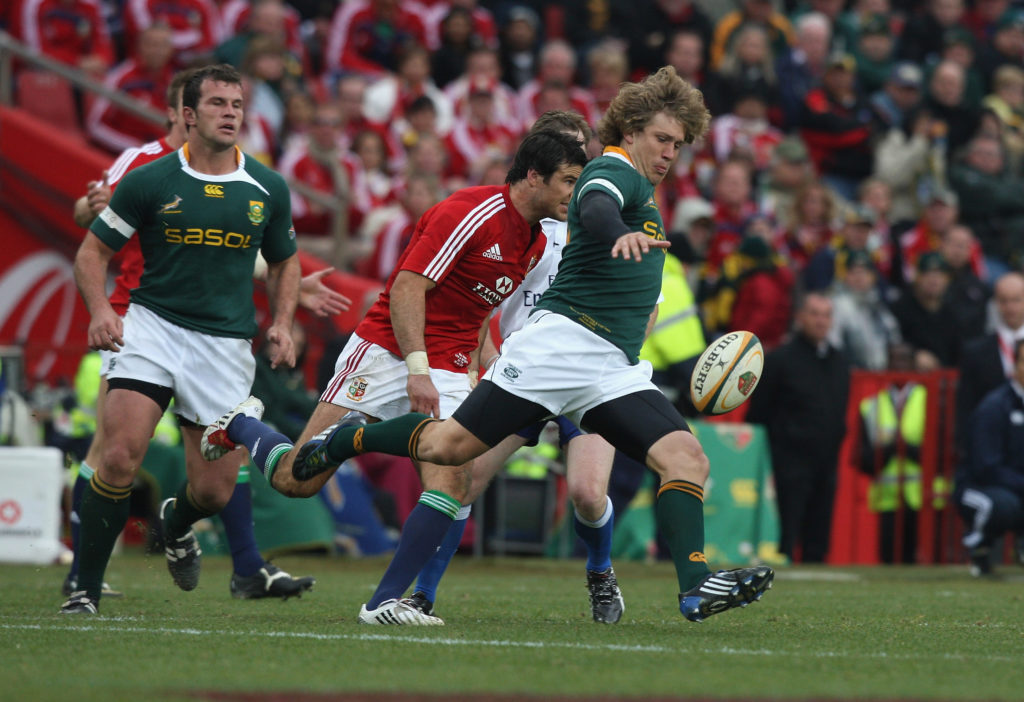 Frans Steyn in action against the Lions in 2009