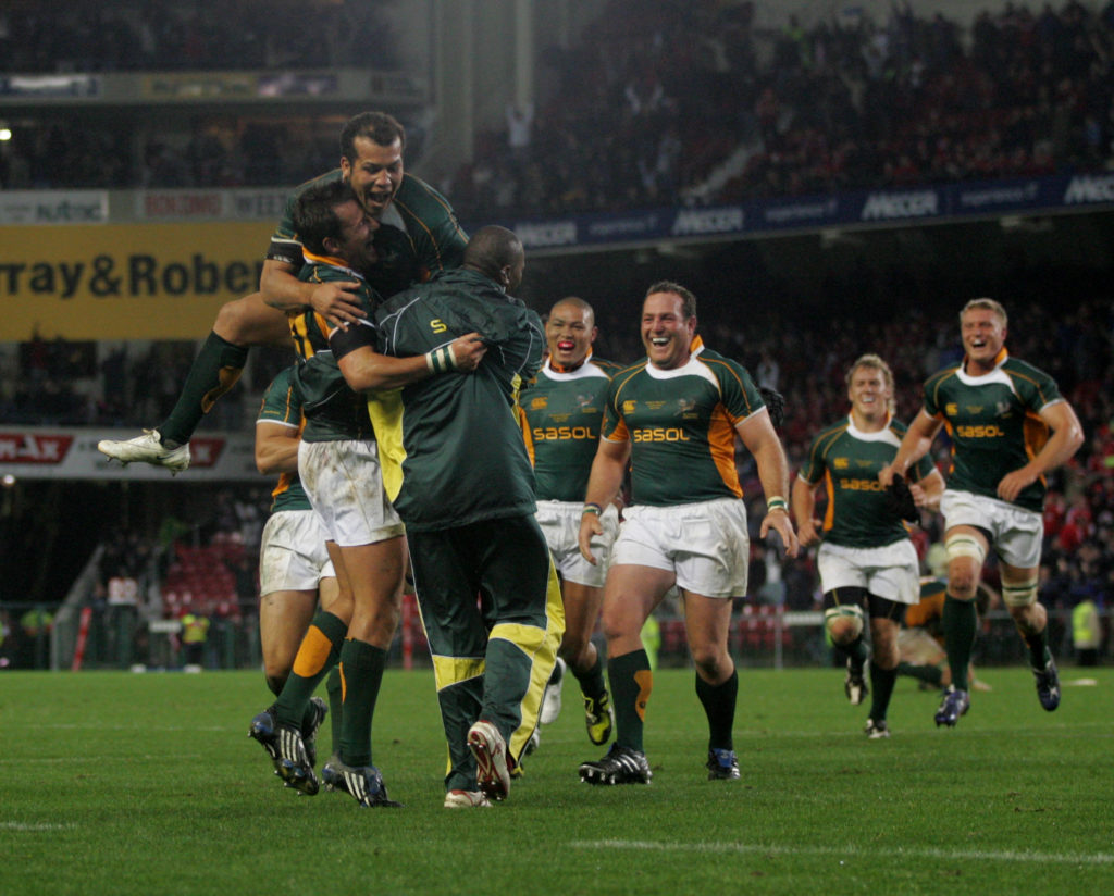The Emerging Springboks celebrate in 2009