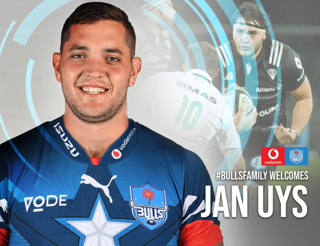 Jan Uys has joined the Bulls