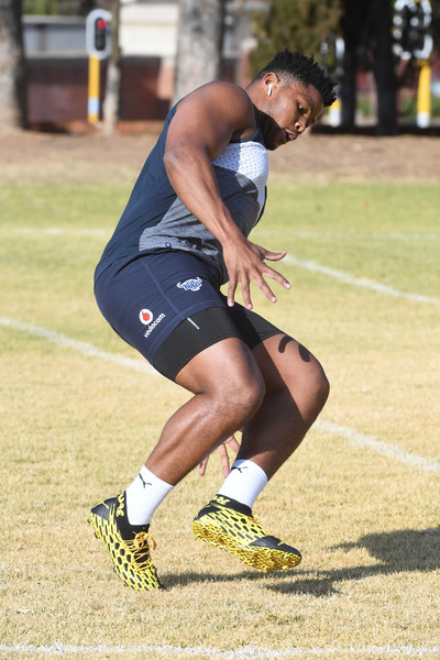 PRETORIA, SOUTH AFRICA - JULY 28: Lizo Gqoboka of the Bulls during the Vodacom Bulls training session at Loftus Versfeld on July 28, 2020 in Pretoria, South Africa. (Photo by Lee Warren/Gallo Images)