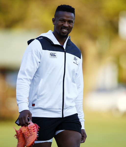 DURBAN, SOUTH AFRICA - JULY 28: Sikhumbuzo Notshe during the Cell C Sharks training session at Jonsson Kings Park Stadium on July 28, 2020 in Durban, South Africa. (Photo by Steve Haag/Gallo Images)