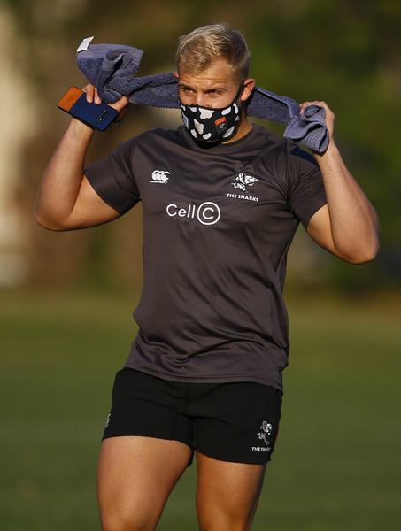 DURBAN, SOUTH AFRICA - JULY 28: Dylan Richardson during the Cell C Sharks training session at Jonsson Kings Park Stadium on July 28, 2020 in Durban, South Africa. (Photo by Steve Haag/Gallo Images)