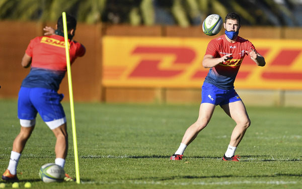 CAPE TOWN, SOUTH AFRICA - JULY 31: Tim Swiel during the DHL Stormers training session at High Performance Centre on July 31, 2020 in Cape Town, South Africa. (Photo by Ashley Vlotman/Gallo Images)
