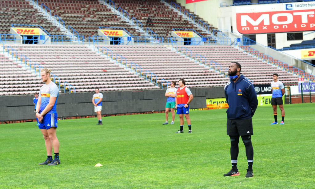 Siya Kolisi during the Stormers tribute to acknowledge those who have been affected by the Covid-19 pandemic and those who have contributed over this period at Newlands Rugby Stadium on 6 August 2020 © Ryan Wilkisky/BackpagePix