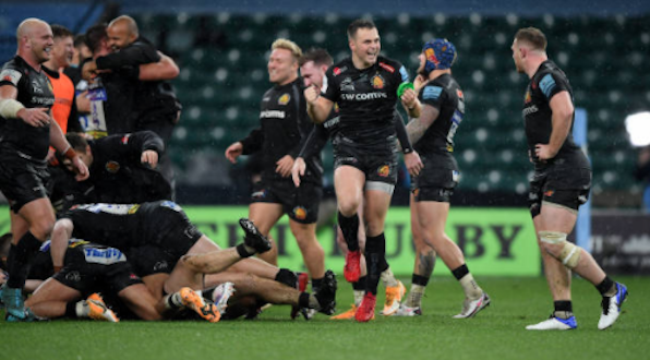 Exeter Chiefs celebrate