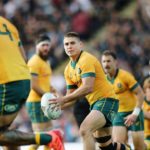 James O'Connor playing for the Wallabies in the Sanzaar Tri-Nations