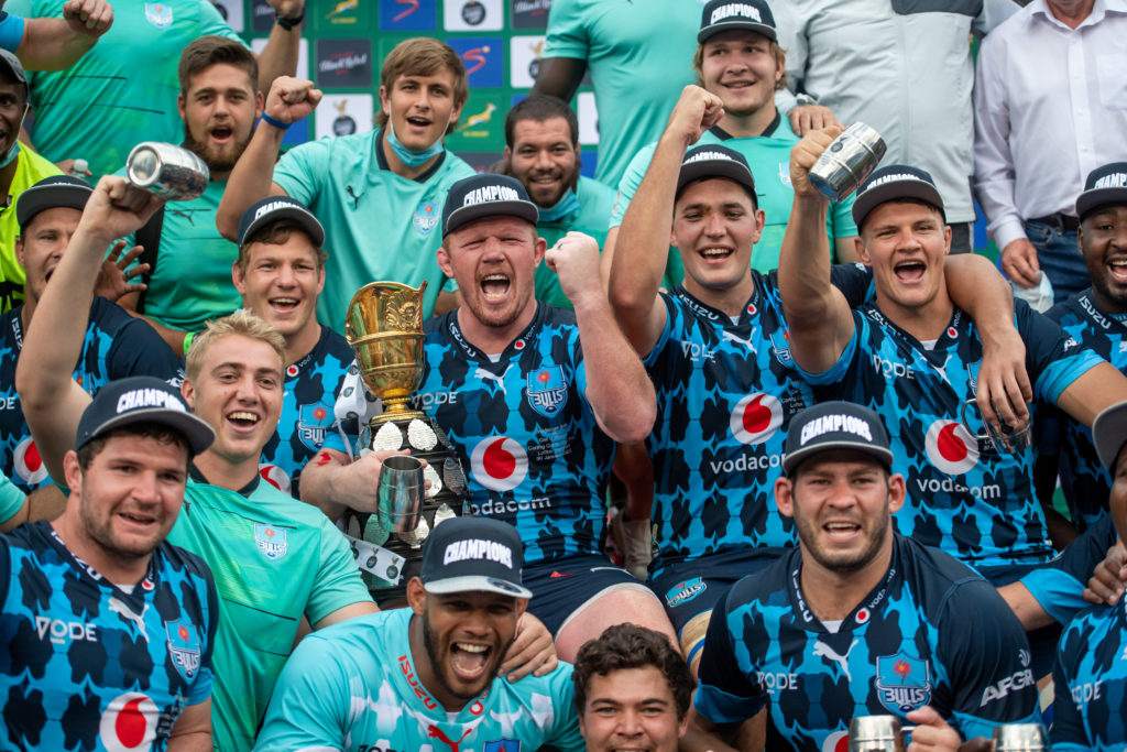 The Bulls celebrate winning the Currie Cup