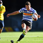 Tim Swiel takes a shot at goal for Western Province