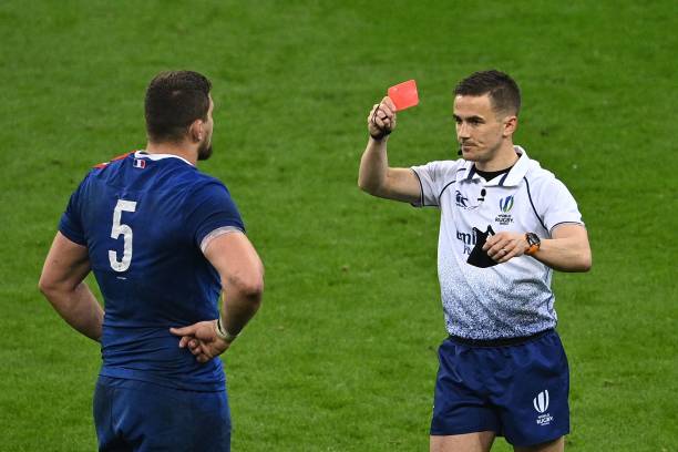 France lock Paul Willemse is sent off