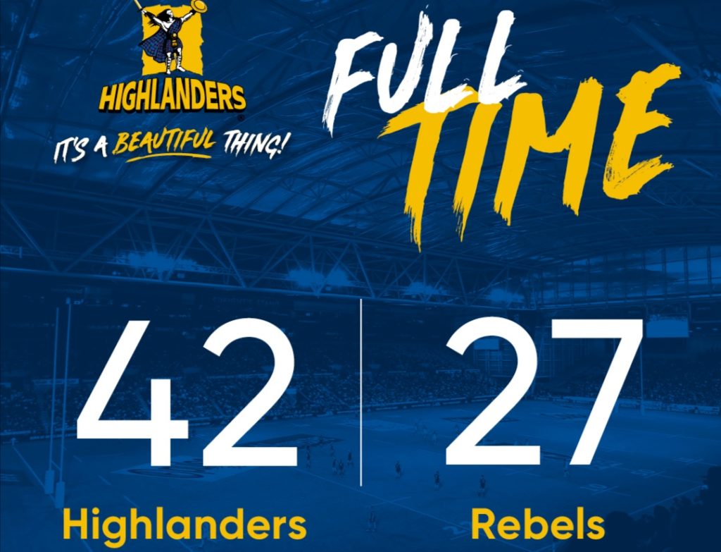 Highlanders too good for Rebels