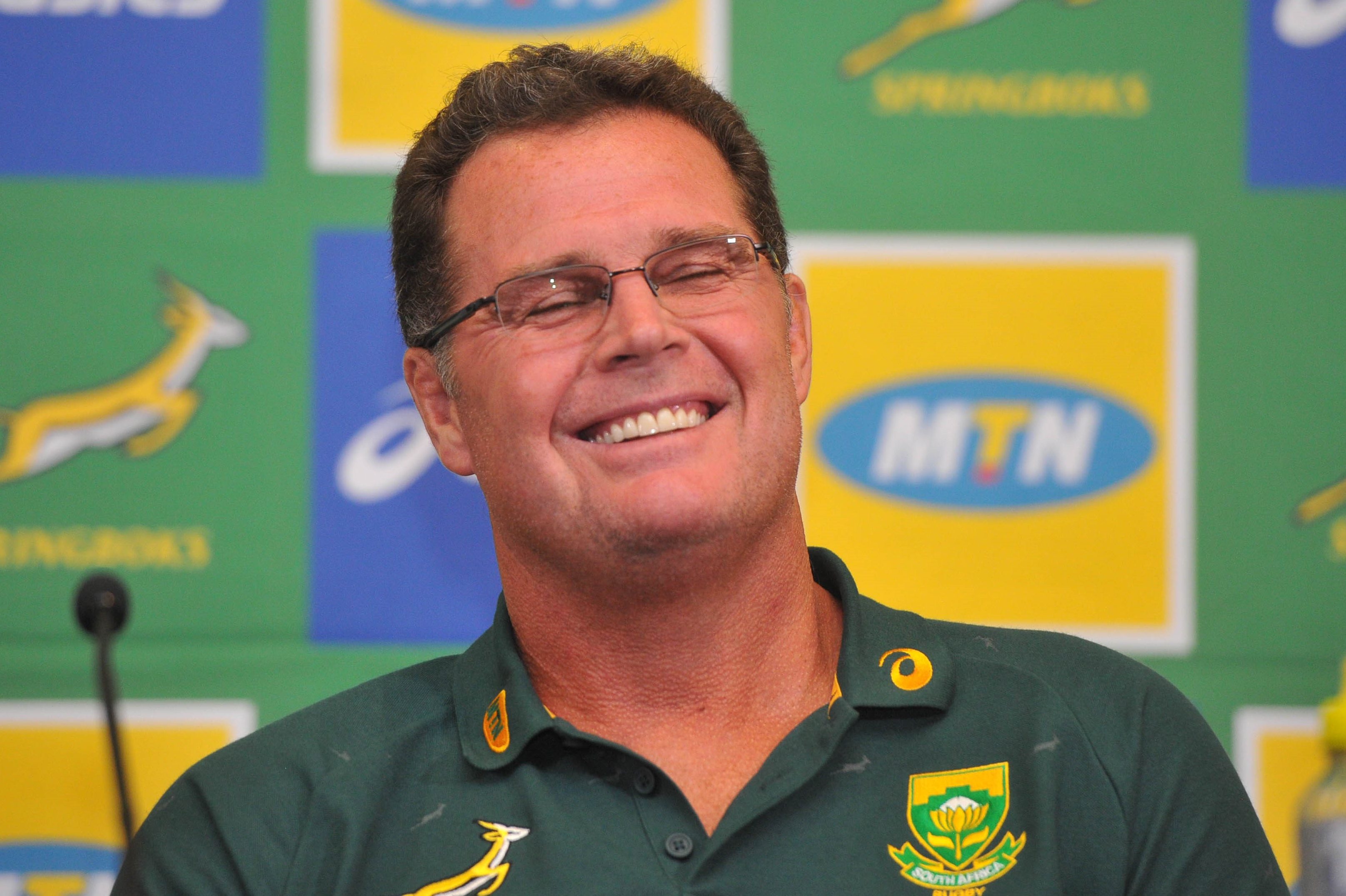 Rassie Erasmus during the Springboks Press Conference on 24 January 2020 at Southern Sun Hotel, Pretoria , Pic Sydney Mahlangu/BackpagePix