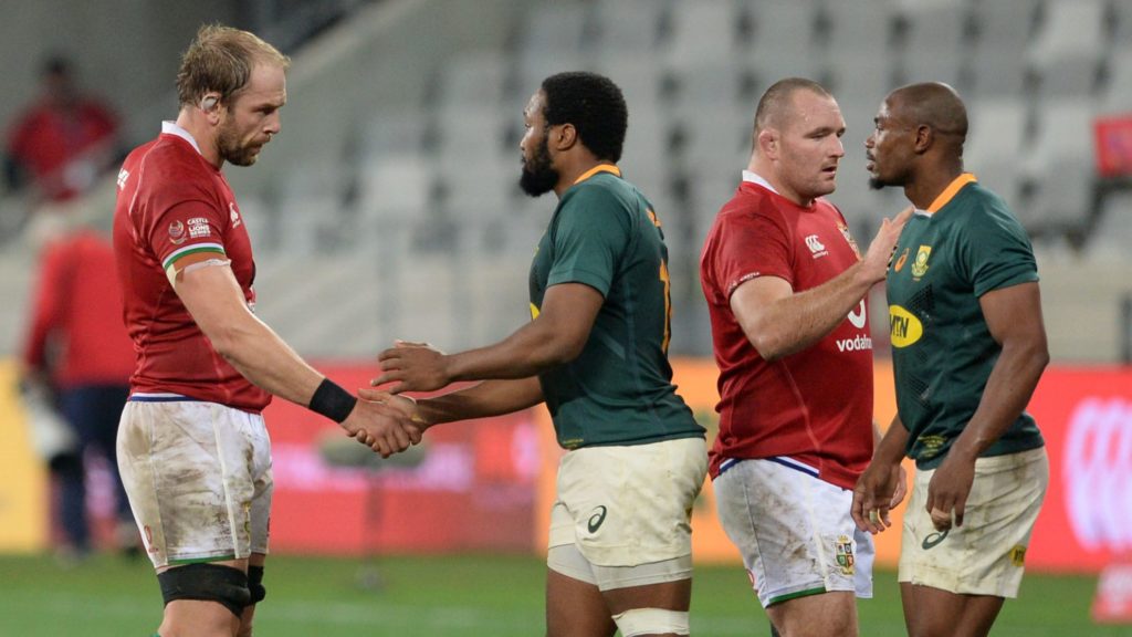 Lions and Boks after the game
