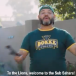 Watch: Lions welcomed to South Africa (with a twist)