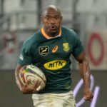 Makazole Mapimpi of South Africa during the 2021 British and Irish Lions Tour first test between South Africa and BI Lions at Cape Town Stadium on 24 July 2021 ©Ryan Wilkisky/BackpagePix