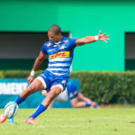Mandatory Credit: Photo by Mattia Radoni/LiveMedia/Shutterstock (12465618f) Manie Libbok (DHL Stormers) United Rugby Championship match Benetton Rugby vs DHL Stormers, Treviso, Italy - 25 Sep 2021