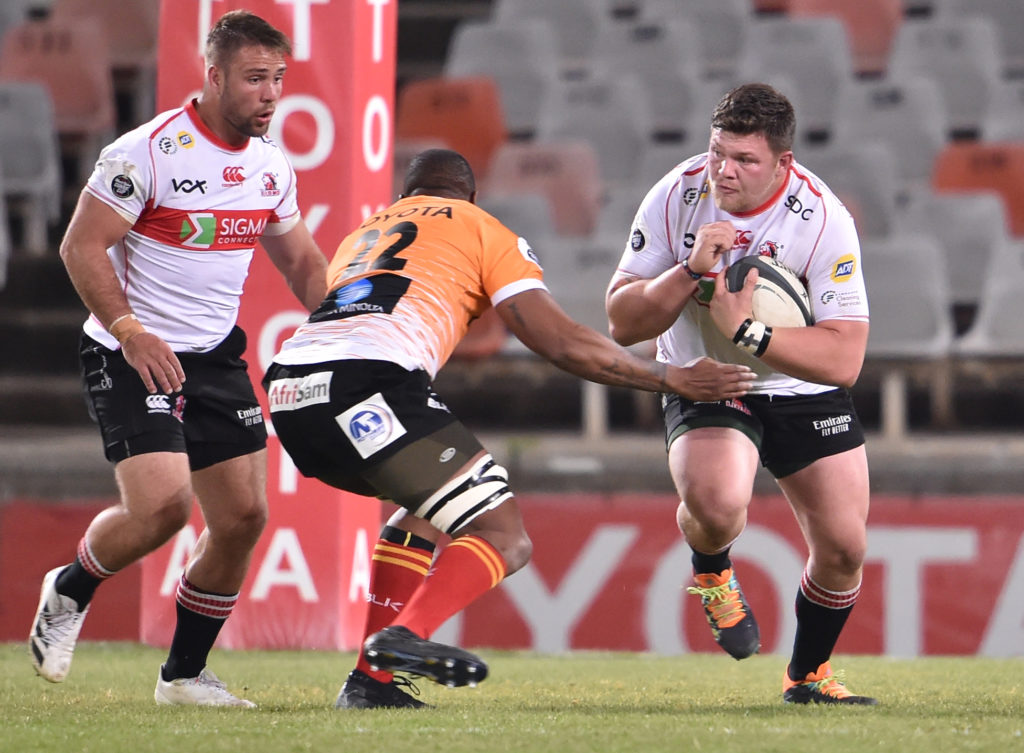 BLOEMFONTEIN, SOUTH AFRICA - AUGUST 11: Nathan McBeth of the Sigma Lions during the Carling Currie Cup match between Toyota Cheetahs and Sigma Lions at Toyota Stadium on August 11, 2021 in Bloemfontein, South Africa.