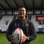 Cheslin KOLBE new player of Toulon poses during the presentation of the new player of Toulon at Felix Mayol Stadium on October 15, 2021 in Toulon, France.