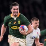 LONDON, ENGLAND - NOVEMBER 20: Eben Etzebeth of South Africa breaks during the Autumn Nations Series match between England and South Africa at Twickenham Stadium on November 20, 2021 in London, England. (Photo by Laurence Griffiths/Getty Images)
