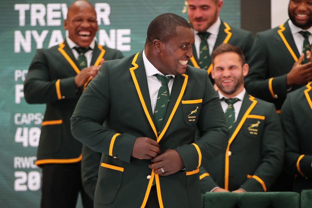 Trevor Nyakane of South Africa during the 2019 Springbok Squad Announcement at Ulwazi Centre MultiChoice City, Johannesburg, on 26 August 2019 ©Samuel Shivambu/BackpagePix