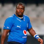 DURBAN, SOUTH AFRICA - JUNE 12: Trevor Nyakane of the Vodacom Bulls during the PRO14 Rainbow Cup SA match between Cell C Sharks and Vodacom Bulls at Jonsson Kings Park on June 12, 2021 in Durban, South Africa. (Photo by Steve Haag/Gallo Images)