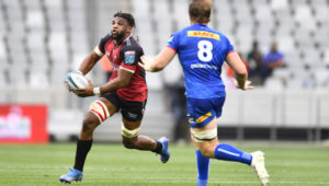 CAPE TOWN, SOUTH AFRICA - DECEMBER 04: Vincent Tshituka of the Lions during the United Rugby Championship match between DHL Stormers and Emirates Lions at DHL Stadium on December 04, 2021 in Cape Town, South Africa.