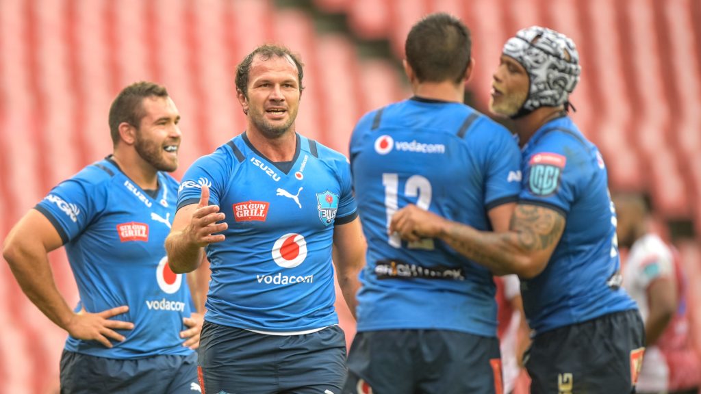 Bismarck du Plessis of the Vodacom Bulls during the United Rugby Championship 2021/22 game between the Emirates Lions and the Vodacom Bulls at Emirates Airline Park in Johannesburg on 29 January 2022 ©Christiaan Kotze/BackpagePix