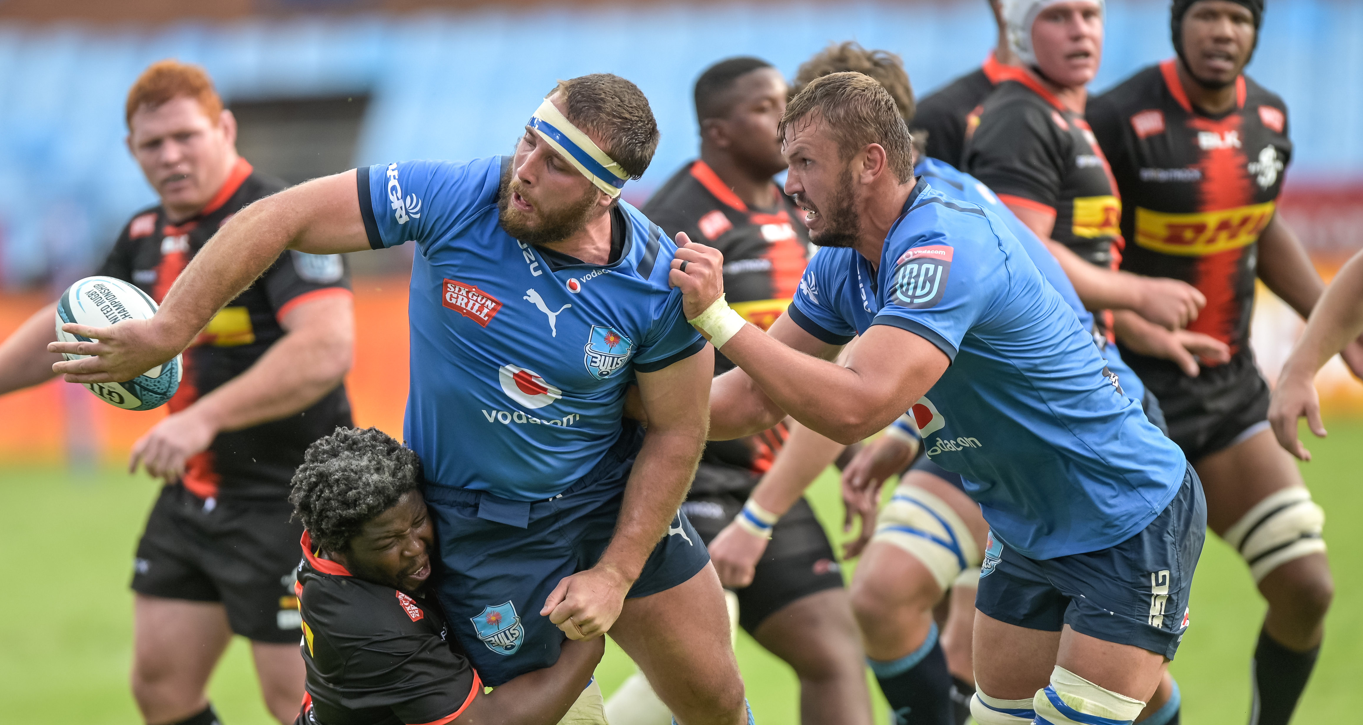 Gerhard Steenekamp of the Vodacom Bulls during the United Rugby Championship 2021/22 game between the Vodacom Bulls and the DHL Stormers at Loftus Versfeld in Pretoria on 22 January 2022 ©Christiaan Kotze/BackpagePix